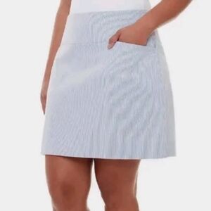 S.C. & CO Blue Pinstriped Golf Skort Sz XXL